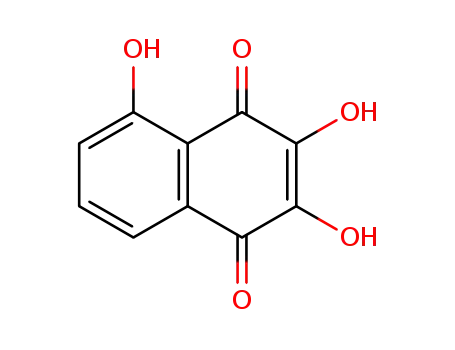 Molecular Structure of 24308-08-5 (1,4-Naphthalenedione, 2,3,5-trihydroxy-)