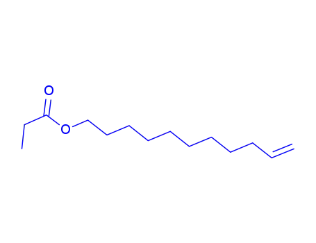 Molecular Structure of 72928-24-6 (undec-10-enyl propionate)