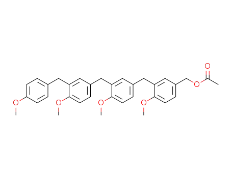 3-(3-(3-(4-methoxybenzyl)-4-methoxybenzyl)-4-methoxybenzyl)-4-methoxybenzyl acetate