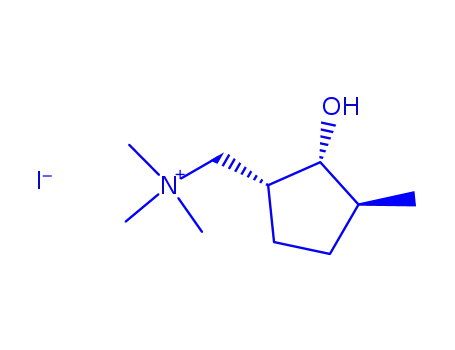 Molecular Structure of 74643-71-3 ([(1R,2S,3R)-2-hydroxy-3-methyl-cyclopentyl]methyl-trimethyl-azanium io dide)