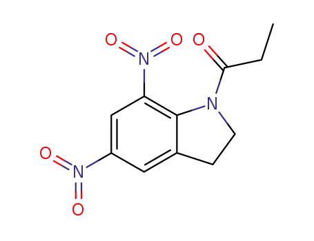 Molecular Structure of 410070-50-7 (1-propionyl-5,7-dinitroindoline)
