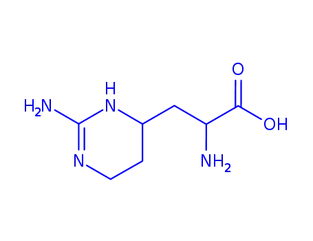 Molecular Structure of 72748-96-0 (α,2-Diamino-1,4,5,6-tetrahydro-4-pyrimidinepropanoic acid)