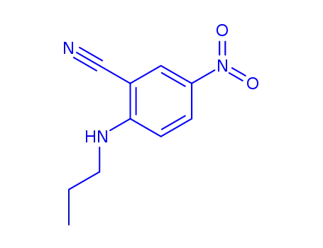 Molecular Structure of 731811-59-9 (5-nitro-2-propylamino-benzonitrile)