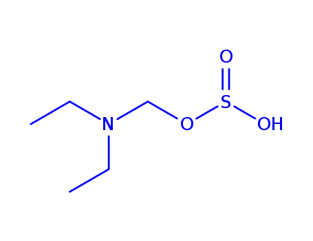 Molecular Structure of 736881-52-0 (Methanol, (diethylamino)-, hydrogen sulfite (ester) (9CI))
