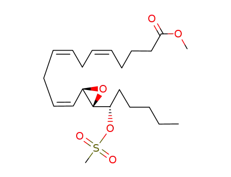 (5Z,8Z,11Z)-12-[(2R,3S)-3-((S)-1-Methanesulfonyloxy-hexyl)-oxiranyl]-dodeca-5,8,11-trienoic acid methyl ester