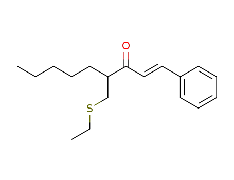 Molecular Structure of 74975-60-3 (4-[(ethylsulfanyl)methyl]-1-phenylnon-1-en-3-one)