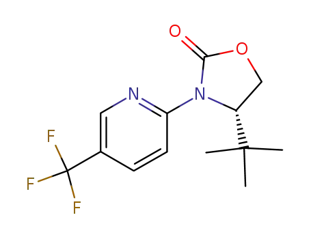4-<i>tert</i>-butyl-3-(5-trifluoromethyl-pyridin-2-yl)-oxazolidin-2-one