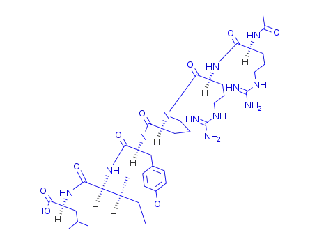 Molecular Structure of 74853-69-3 (AC-ARG-ARG-PRO-TYR-ILE-LEU-OH)