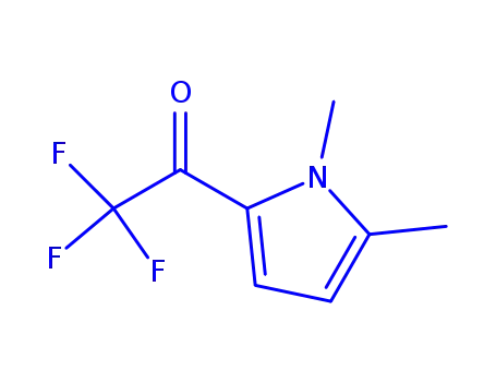 Molecular Structure of 74889-29-5 (Ethanone, 1-(1,5-dimethyl-1H-pyrrol-2-yl)-2,2,2-trifluoro- (9CI))