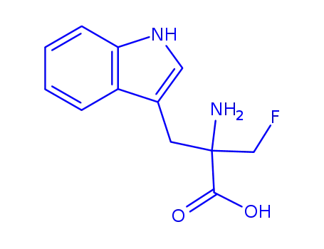 Molecular Structure of 73804-81-6 (alpha-(fluoromethyl)tryptophan)