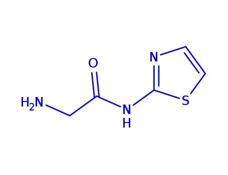Molecular Structure of 73326-19-9 (Acetamide,  2-amino-N-2-thiazolyl-)