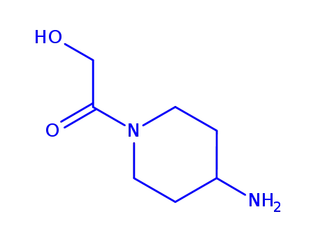 Molecular Structure of 736926-10-6 (4-Piperidinamine,1-(hydroxyacetyl)-(9CI))