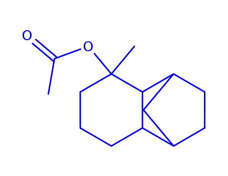 Molecular Structure of 74787-52-3 (decahydro-5-methyl-1,4-methanonaphthalen-5-yl acetate)