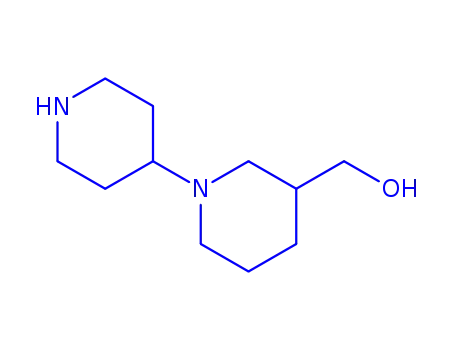 Molecular Structure of 749860-71-7 ([1-(piperidin-4-yl) piperidin-3-yl] methanol hydrochloride)