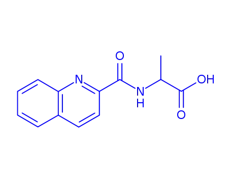 Molecular Structure of 109454-92-4 (<i>N</i>-(quinoline-2-carbonyl)-<i>DL</i>-alanine)