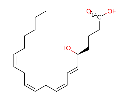 <1-14C>-5(S)-hydroxy-6,8,11,14-eicosatetraenoic acid