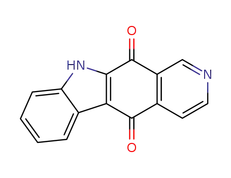 Molecular Structure of 80757-41-1 (5H-Pyrido[3,4-b]carbazole-5,11(10H)-dione)