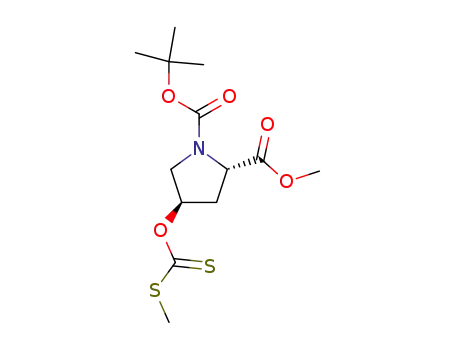 (2S,4R)-4-Methylsulfanylthiocarboxyoxy-pyrrolidine-1,2-dicarboxylic acid 1-tert-butyl ester 2-methyl ester