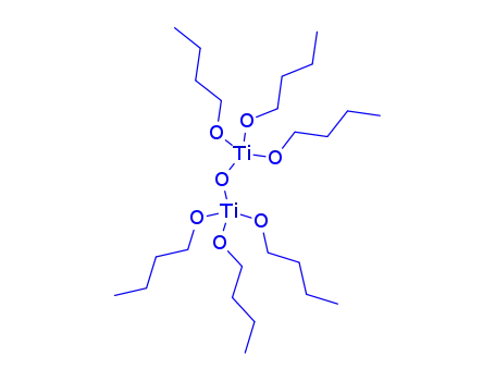 Molecular Structure of 7393-46-6 (Hexabutoxy-mu-oxodi-titanium)