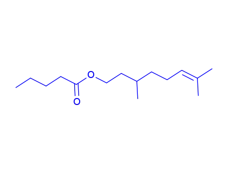 Molecular Structure of 7540-53-6 (CITRONELLYL VALERATE)