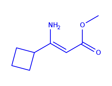 Molecular Structure of 768397-63-3 (2-Propenoicacid,3-amino-3-cyclobutyl-,methylester(9CI))