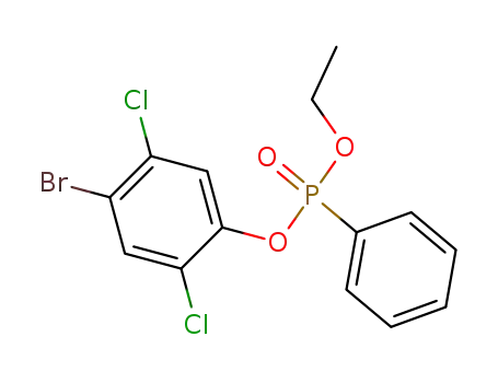 Molecular Structure of 34779-55-0 (Phosphonic acid,phenyl-, 4-bromo-2,5-dichlorophenyl ethyl ester (8CI,9CI))