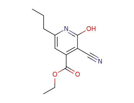 Molecular Structure of 31609-54-8 (3-cyano-2-hydroxy-6-propyl-isonicotinic acid ethyl ester)