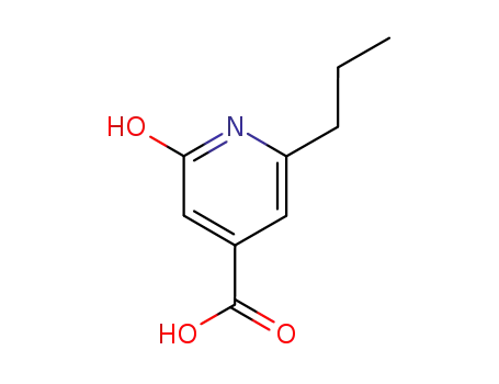 Molecular Structure of 76594-12-2 (4-Pyridinecarboxylic acid, 1,2-dihydro-2-oxo-6-propyl-)