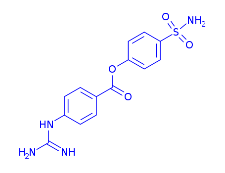 4-sulfamoylphenyl 4-[(diaminomethylidene)amino]benzoate