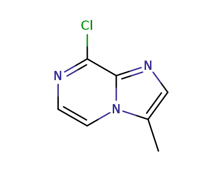 Molecular Structure of 76537-38-7 (Imidazo[1,2-a]pyrazine, 8-chloro-3-methyl-)