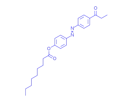 Molecular Structure of 76204-63-2 ([4-(4-propanoylphenyl)diazenylphenyl] nonanoate)