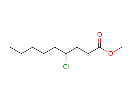 Molecular Structure of 73913-43-6 (Nonanoic acid, 4-chloro-, methyl ester)