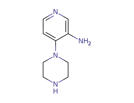 Molecular Structure of 78069-95-1 (3-Pyridinamine,4-(1-piperazinyl)-(9CI))