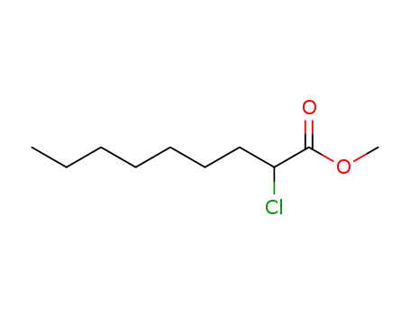 Molecular Structure of 26040-70-0 (Nonanoic acid, 2-chloro-, methyl ester)