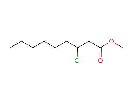 Molecular Structure of 14368-21-9 (Nonanoic acid, 3-chloro-, methyl ester)