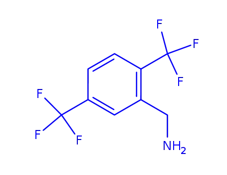 Molecular Structure of 771582-21-9 (Benzenemethanamine, 2,5-bis(trifluoromethyl)-)