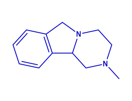 Molecular Structure of 79016-70-9 (Pyrazino[2,1-a]isoindole, 1,2,3,4,6,10b-hexahydro-2-methyl- (9CI))