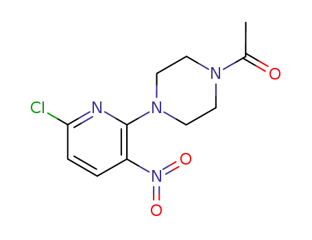 Molecular Structure of 84209-35-8 (Piperazine, 1-acetyl-4-(6-chloro-3-nitro-2-pyridinyl)-)