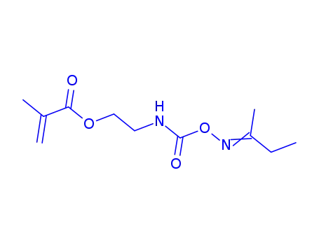 Molecular Structure of 78279-10-4 (2-Propenoic acid, 2-methyl-, 2-(1-methylpropylidene)aminooxycarbonylaminoethyl ester)