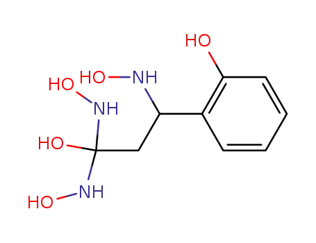 Molecular Structure of 859951-60-3 (β-hydroxylamino-hydro-o-coumarohydroxamic acid oxime hydrate)