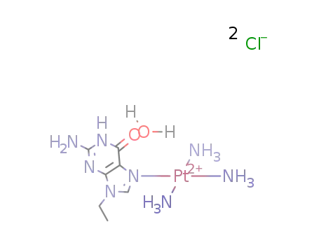 (NH<sub>3</sub>)3Pt(NH<sub>2</sub>NNHCCOC<sub>2</sub>NNCHC<sub>2</sub>H<sub>5</sub>)<sup>(2+)</sup>*2Cl<sup>(1-)</sup>*H<sub>2</sub>O=Pt(NH<sub>3</sub>)3(NH<sub>2</sub>CNNHCOC<sub>2</sub>NNCHC<sub>2</sub>H<sub>5</sub>)Cl<sub>2</sub>*H<sub>2</sub>O