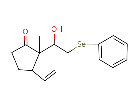 3-ethenyl-2-<1-hydroxy-2-(phenylseleno)ethyl>-2-methylcyclopentanone