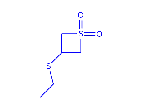 Molecular Structure of 82299-26-1 (3-(ethylsulfanyl)thietane 1,1-dioxide)