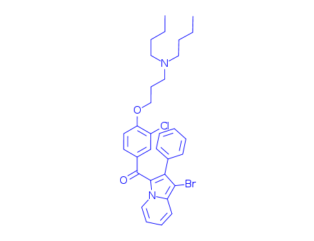 (1-bromo-2-phenyl-indolizin-3-yl)-[3-chloro-4-[3-(dibutylamino)propoxy]phenyl]methanone