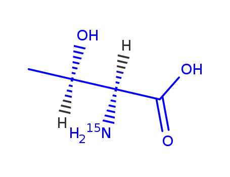 Molecular Structure of 80681-09-0 (L-Threonine-15N)