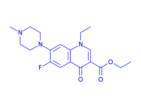 1-ethyl-6-fluoro-7-(4-methyl-1-piperazinyl)-4-oxo-1,4-dihydroquinoline-3-carboxylic acid ethyl ester