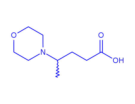Molecular Structure of 805180-10-3 (4-morpholin-4-ylpentanoic acid(SALTDATA: HCl))