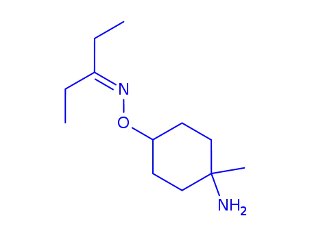 Molecular Structure of 792914-49-9 (3-Pentanone,O-(trans-4-amino-4-methylcyclohexyl)oxime(9CI))