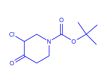 Molecular Structure of 815575-86-1 (1-PIPERIDINECARBOXYLIC ACID, 3-CHLORO-4-OXO-, 1,1-DIMETHYLETHYL ESTER)