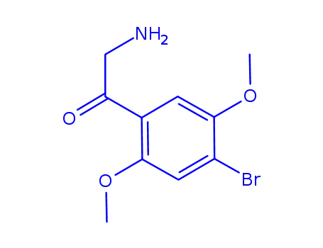 Molecular Structure of 807631-09-0 (2-amino-1-(4-bromo-2,5-dimethoxyphenyl)ethanone)